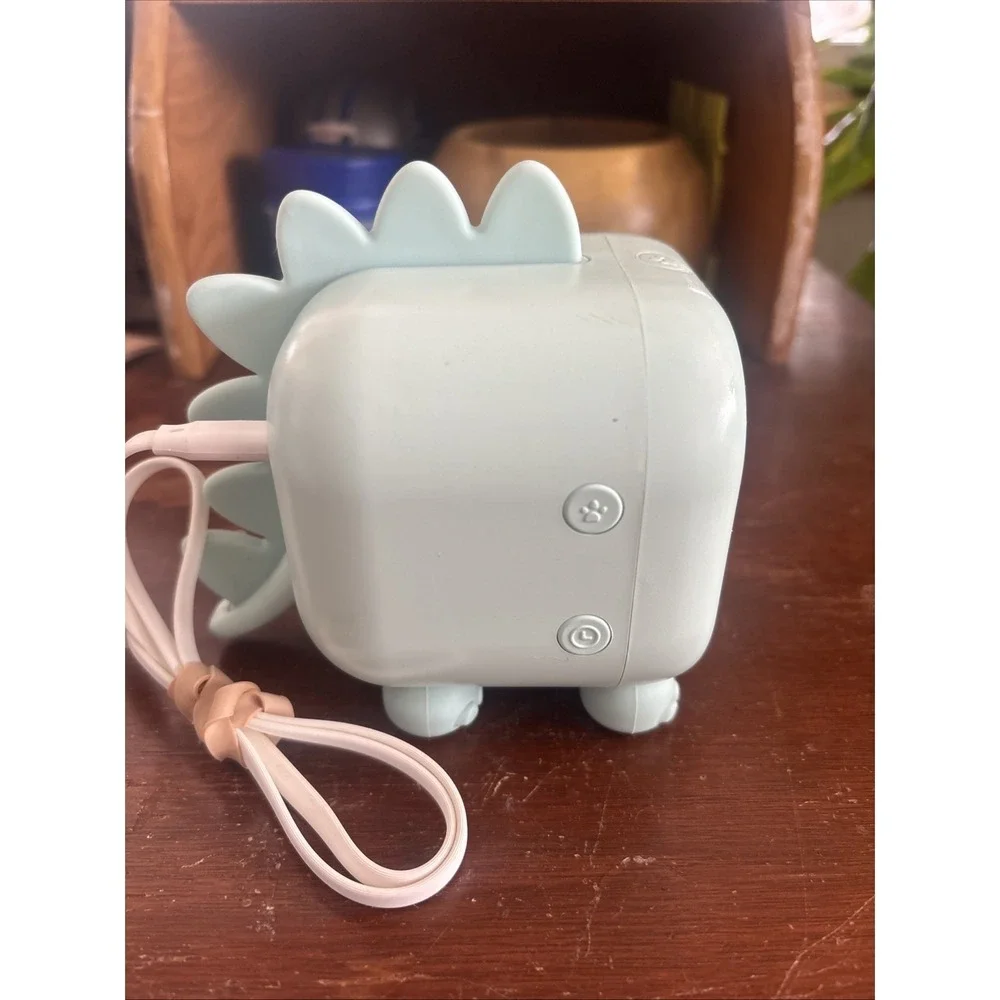 Cute Dinosaur Kids Alarm Clock Sleep‎ Trainer Night Light Voice Activated Green